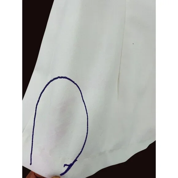 Vintage 70s Red & White Western Shirt Houndstooth Accents Snap Buttons  Est Sz M - Picture 6 of 6